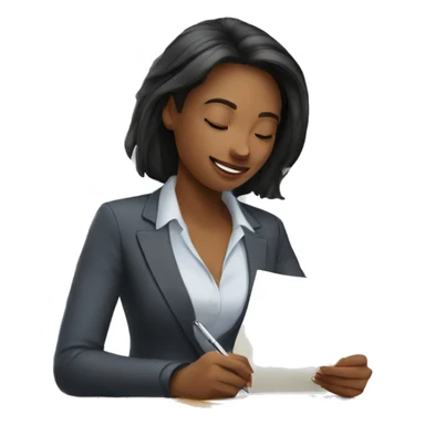 women-signing-papers sticker