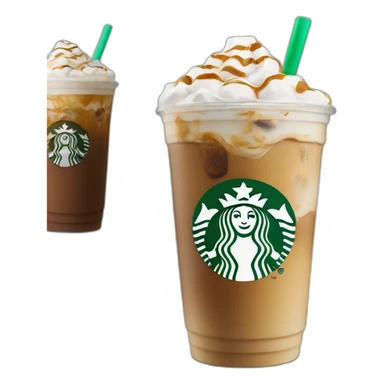 iced latte starbucks sticker