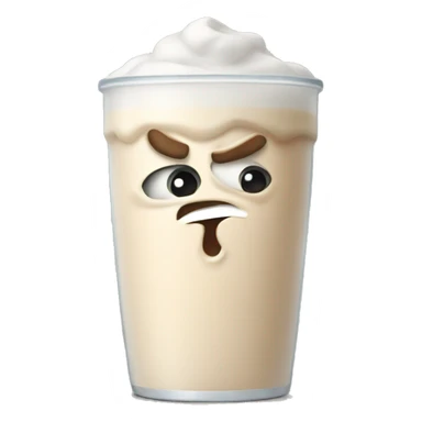 A really angry protein shake sticker