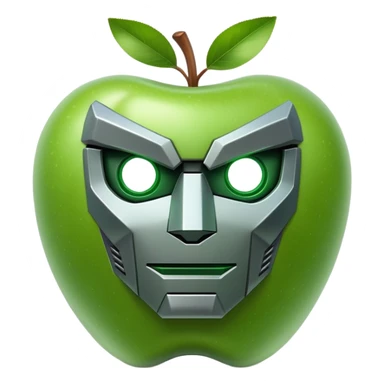 decepticon robot green apple sticker