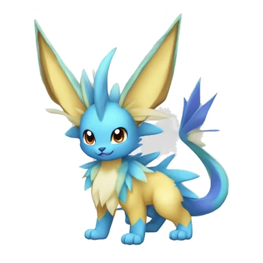 Shiny-Eeveelution-Cute-Fakemon-Dragon-Pokémon-fusion full body sticker