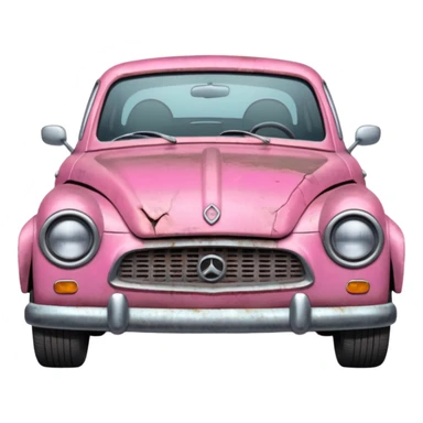 Carro Rosa Quebrado sticker