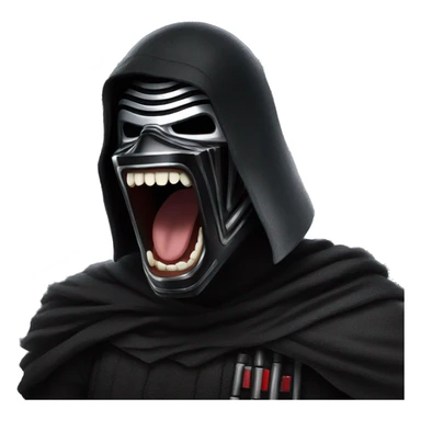 Kylo ren screaming MORE! sticker