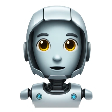 Boy robot sticker