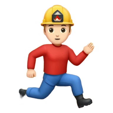 The Letters “fall risk” on a red square sticker