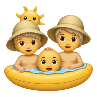 bébés phoques à la plage sticker