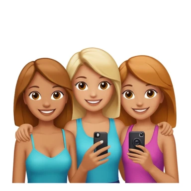 girls taking photo in club background sticker