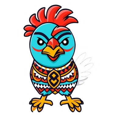 rooster shaman sticker