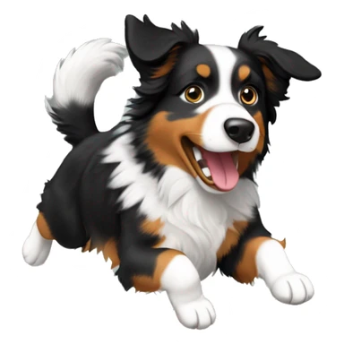 Australian shepherd jumping anvil sticker