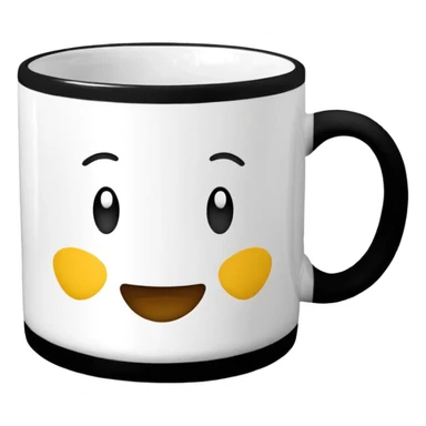 Emoji de taza blanca de la serie ‘friends’ sticker
