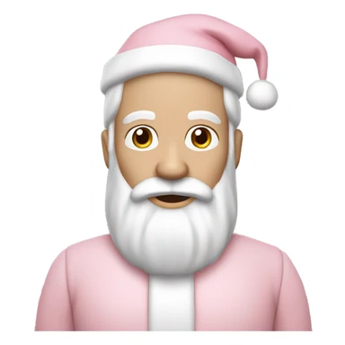 Light Pink Santa Claus with Caucasian skin sticker