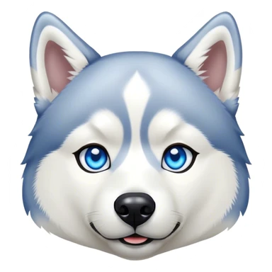 Husky blanc au yeux bleues  sticker