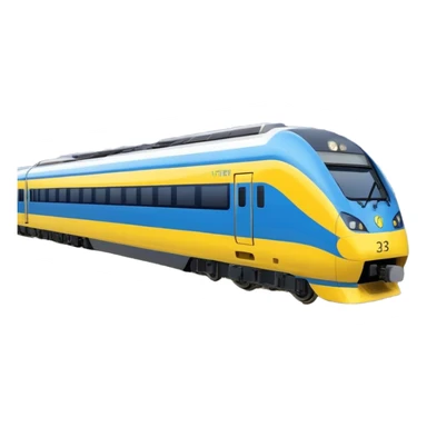 Passenger Train - New Intercity Fleet (Mariyung) (Model Year: 2023) (Iconic Colour: Blue and yellow) sticker