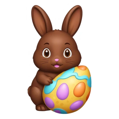 Chocolate bunny Easter  sticker