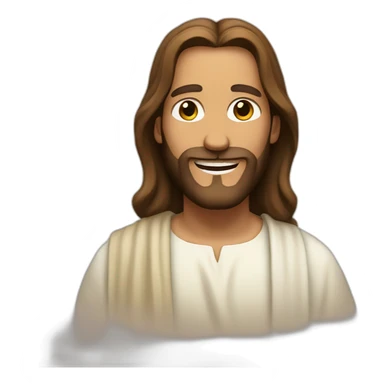 Jesus smiling sticker