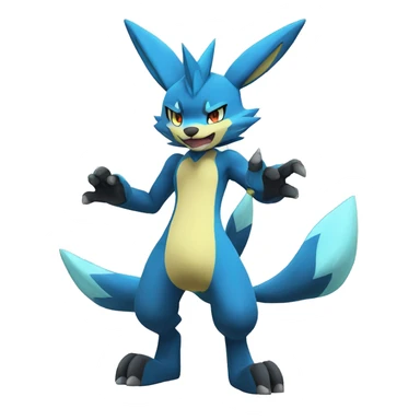Zeraora-Lucario full body sticker