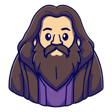 Hagrid from Harry Potter sticker