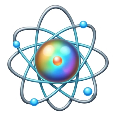 atom with visible outer shell showing valence electron sticker