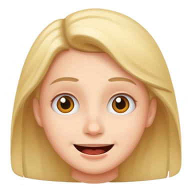 Smiling but scared  sticker