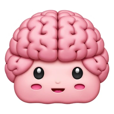 cute brain sticker