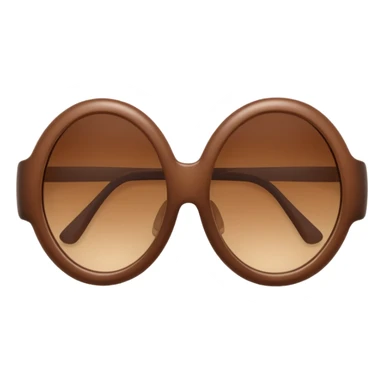 Y2K brown sunglasses sticker