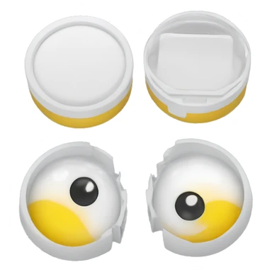 dual compartment prescription contact lens case sticker