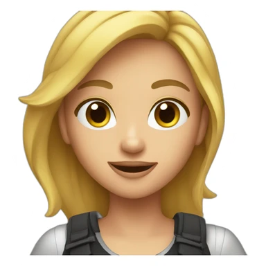 karaoke girl sticker