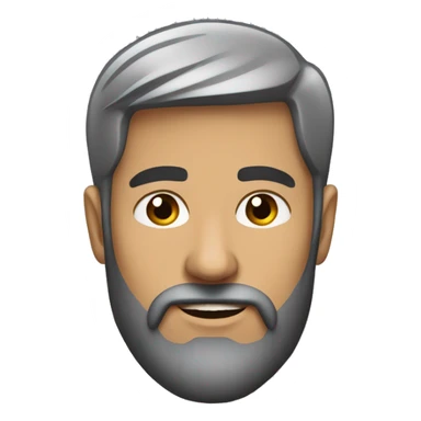 novio moreno con barba sticker