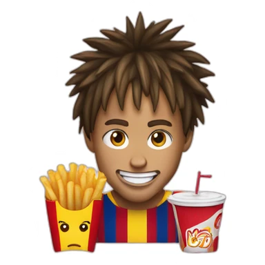 Neymar eat m acdonalds sticker
