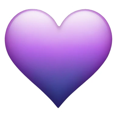 Lilac-violet-indigo-gradient heart sticker