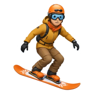 man snowboarding in the mountainss sticker