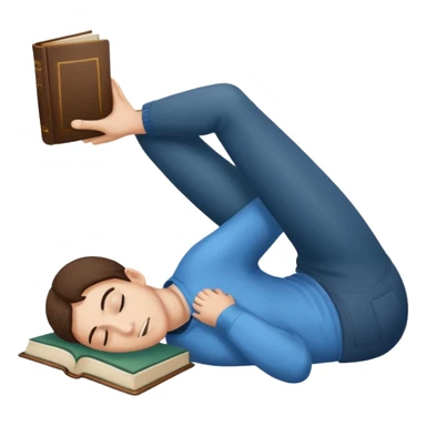 Face plant and a book sticker