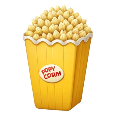 popcorn kernel loose no bucket single popcorn kernel  sticker