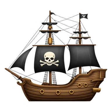 Crea un emoji di un timone di una nave pirata sticker
