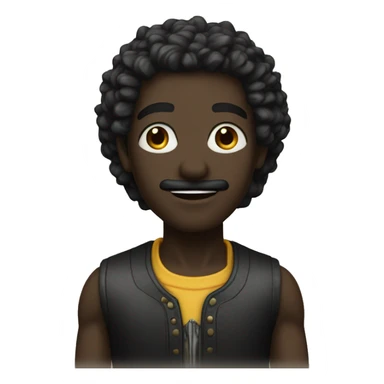 Corzon negro con brillo sticker