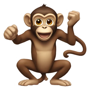 Monkey with LSU  sticker