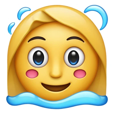 Crie um emoji com a letra L com fundo azul sticker