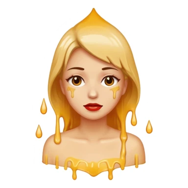 Woman dripping hot wax onto her own skin, controlled pain, ceremonial atmosphere sticker