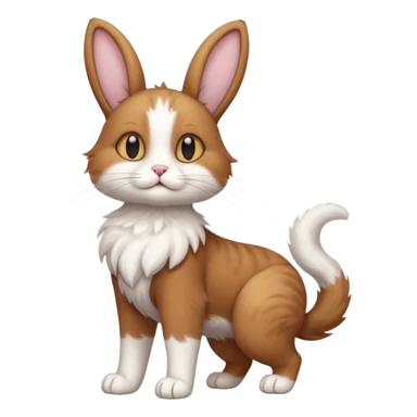 Long Nose Breed Dog. Rabbit Ears. Cat Arms Legs Torso Tail Anthropomorphic Fusion Hybrid (Character OC) sticker