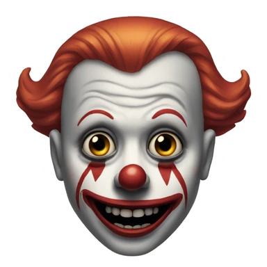 Creepy clown sticker