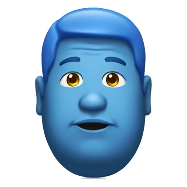 fat blue person sticker