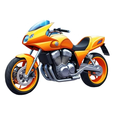 Custom tuned motorcycle and car, vibrant city background, bright colors, dynamic and detailed, modern style, urban atmosphere, high energy. sticker