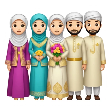 Muslim wedding  sticker