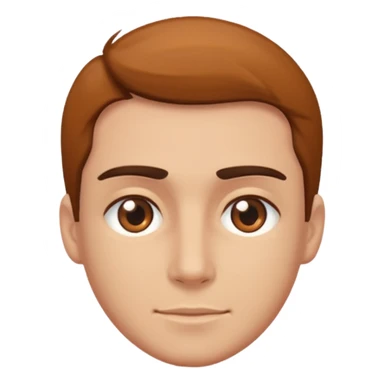 Eyes rolling brown masc  sticker