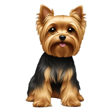 Yorkie with legs sticker