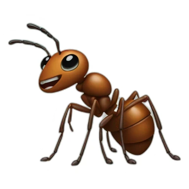 ant in mountains sticker