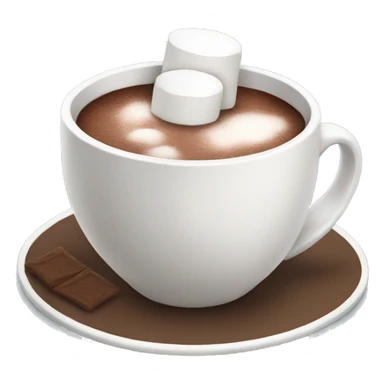 A cup of hot cocoa with marshmallows (no face) sticker