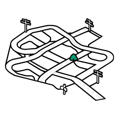 road network sticker