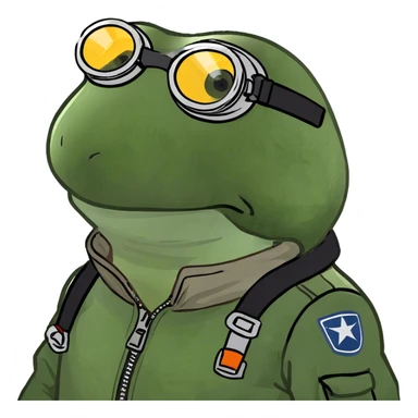 bufo the pilot sticker