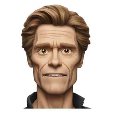 Willem Dafoe smooth sticker